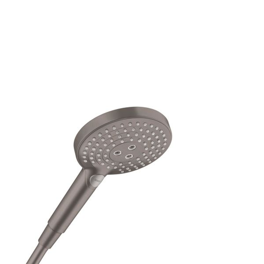 Hansgrohe Raindance Select S120 26530340 Handdusch 3 stråltyper, Ø125 mm, borstad svart krom