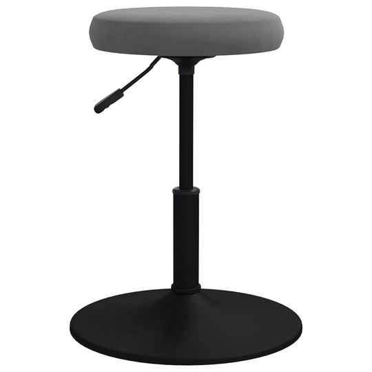 vidaXL Massagepall mörkgrå sammet