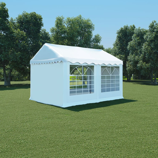 vidaXL Partytält PVC 3x4 m vit