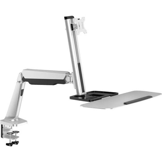 LogiLink BP0040 1x Monitor bordsfäste 33,0 cm (13) - 81,3 cm (32) Tangentbordsbricka, Vridbar, Justerbar i höjd, Tiltbar, Svängbar