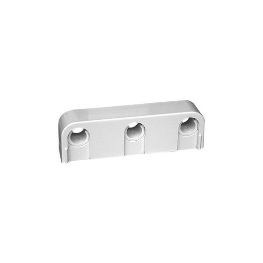 Faluplast Snap 14300 Rörklämma trippel, 12-15 mm Vit
