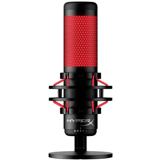 Datormikrofon HyperX QuadCast Svart/Röd Sladd Stativ