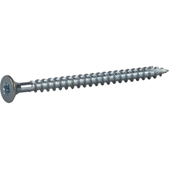 ESSVE 123189 Träskruv 5 mm Ø, TX25, helgängad, försänkt, FZB 70 mm, 100-pack