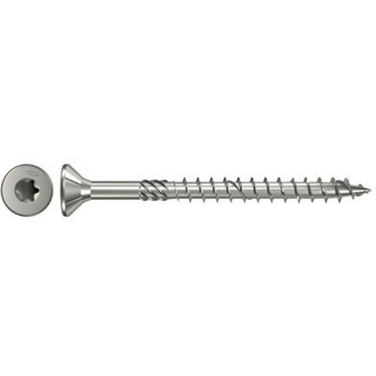 Fischer 40569 Spånskivs-skruv 6.0 mm 100 mm Sexkkant Rostfritt stål 100 st