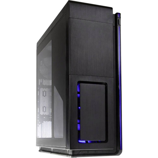 Midi-Tower Datorchassi Phanteks Enthoo Primo Svart Integrerad belysning, Sidofönster, Dammfilter, Verktygsfri hårddiskinstallation