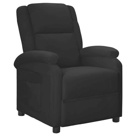 vidaXL Reclinerfåtölj svart konstläder