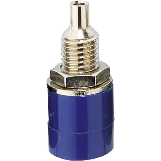 BKL Electronic 072310 Labhylsa Hona inbyggd vertikal Stift-Ø: 4 mm Blå 1 st