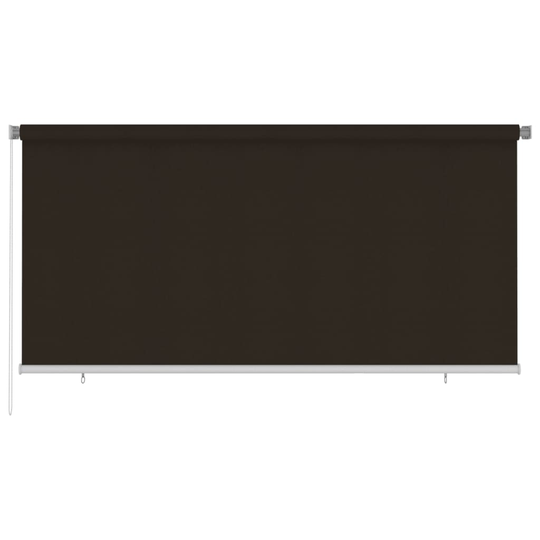 vidaXL Rullgardin utomhus 300x140 cm brun HDPE