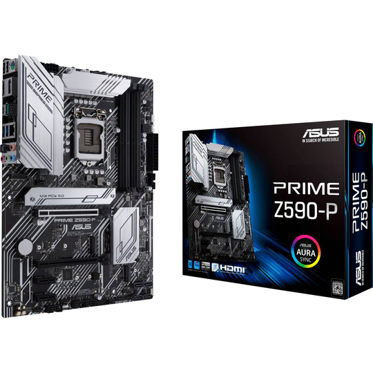 Asus PRIME Z590-P Moderkort Sockel Intel® 1200 Formfaktor ATX Moderkort-chipset Intel® Z590