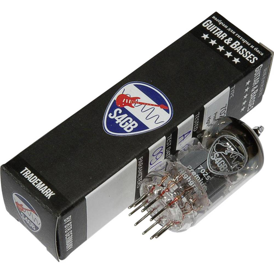 7025 S4GB Premium Elektronrör Utvalt för Gitarr & bas Dubbeltriod Antal poler: 9 Lampsockel: Noval Innehåll 1 st