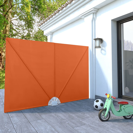 vidaXL Sidomarkis för terrass terrakotta 240x160 cm