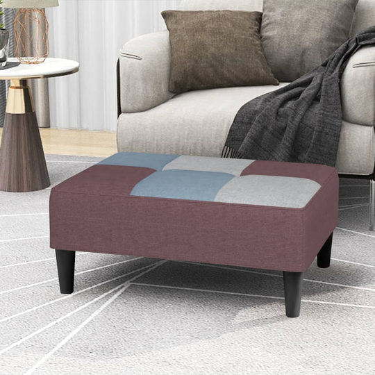 vidaXL Fotpall lapptäcke 78x56x32 cm tyg