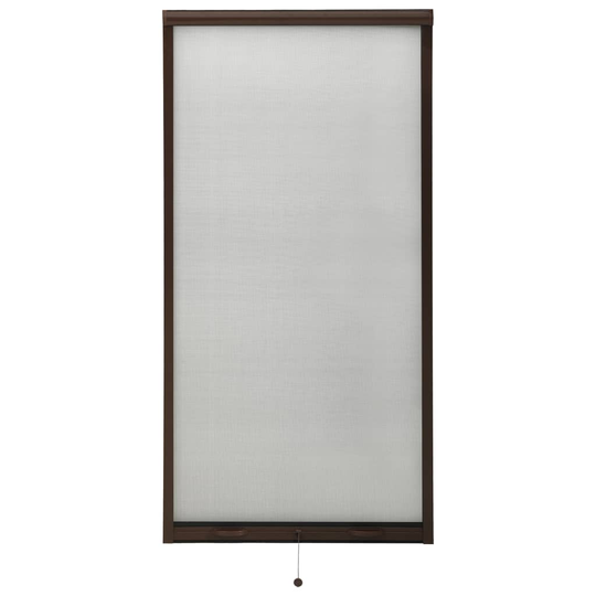 vidaXL Insektsnät för fönster brun 70x150 cm