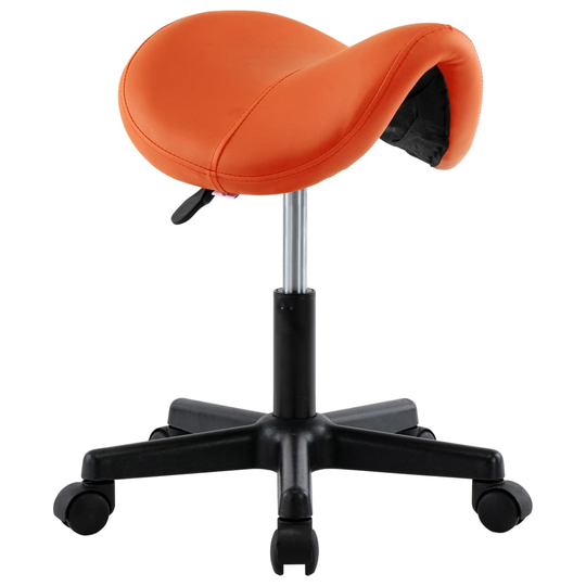 vidaXL Arbetspall orange konstläder