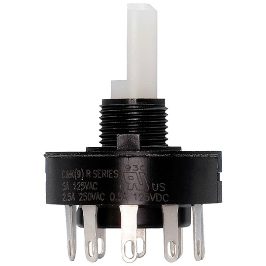 C & K Switches R20307RR01Q Vridströmbrytare 125 V, 250 V 5 A Switchpositioner 3 1 st