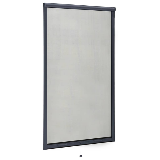 vidaXL Insektsnät för fönster antracit 90x170 cm