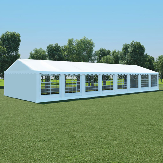 vidaXL Partytält PVC 6x16 m vit