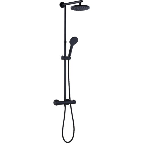 Adora Infigo L Duschset Ø200 mm, 150 c/c, svart