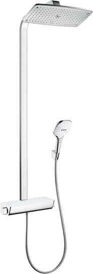 Hansgrohe Takdusch Raindance E Showerpipe 360 - Krom / Vit