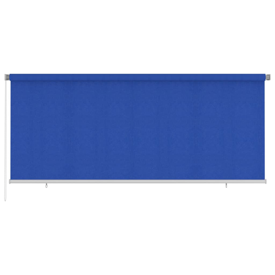 vidaXL Rullgardin utomhus 350x140 cm blå HDPE