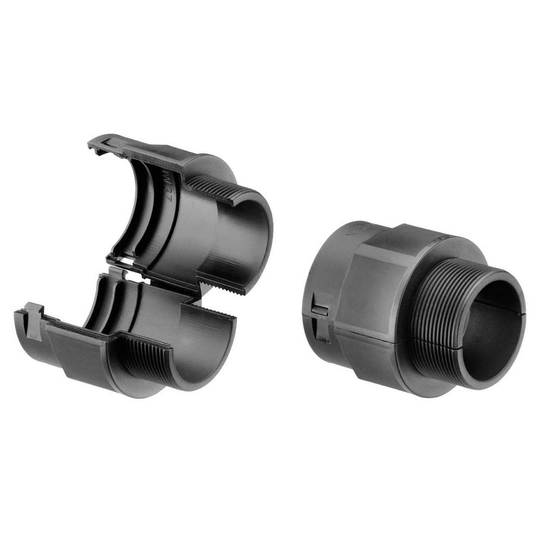 Fränkische Rohrwerke 49110372 COFIX F. M40 sw NW37 Slangskruvlåsning Svart 32 mm 25 st