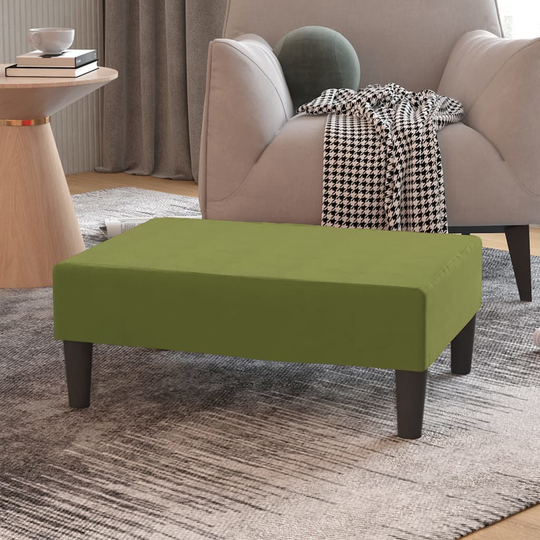 vidaXL Fotpall ljusgrön 78x56x32 cm sammet
