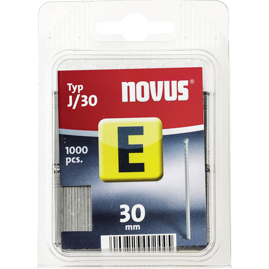 Naglar - Typ J 1000 st Novus 105107500 N/A Mått (L x B) 30 mm x 1.2 mm