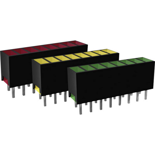 Signal Construct ZAQS 0807 LED-serie 8x Röd (L x B x H) 20 x 7 x 4 mm