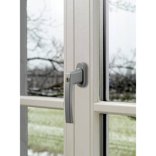ABUS ABFS59486 Låsbart fönstergrepp Silver