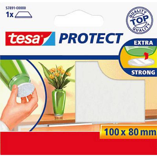 tesa® protect, filtdyna, rektangulär, vit/57891-00000-00 100:80mm