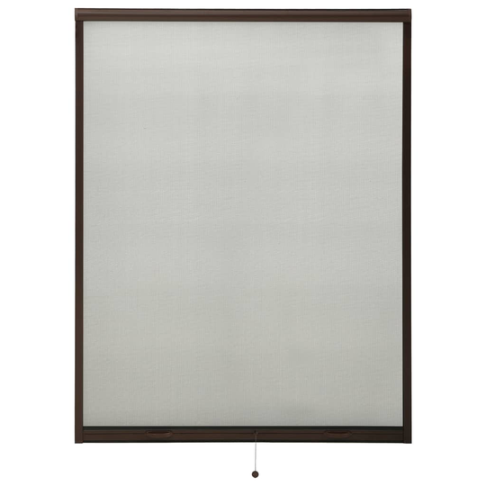 vidaXL Insektsnät för fönster brun 130x170 cm