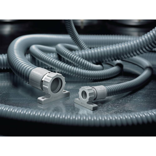 HellermannTyton 167-00213 FG19-PVC/ST-GY Skyddsslang Grå 15 mm 10 m