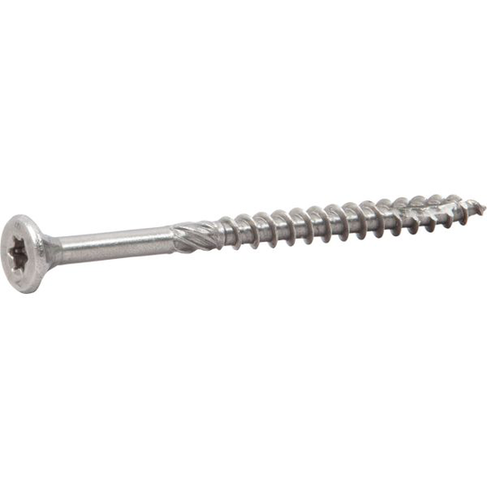 ESSVE ESSDRIVE Träskruv 5 mm Ø, försänkt, rostfri, A4 80 mm, 100-pack