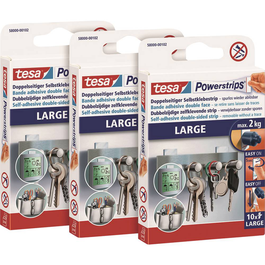 Krok Vit POWERSTRIPS® Large tesa Innehåll: 30 st