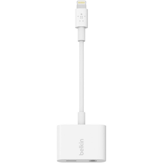 Belkin N/A N/A [1x Apple Lightning hane - 1x Telejack 3.5 mm, Apple lightning hona] Vit