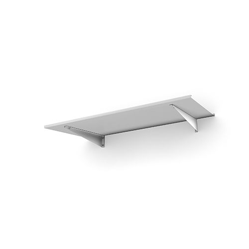 Entrétak Easy Collection - Flat Flat Vit, Flat Vit, Vit aluminium