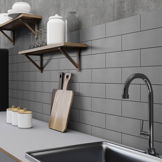 Klinker Arredo Unicolor Darkgrey 10x30 cm