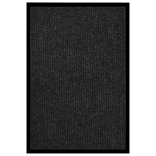 vidaXL Dörrmatta antracitrandig 80x120 cm