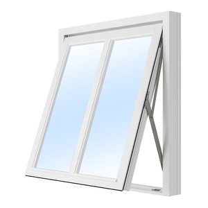 Vridfönster med bågpost - 3-glas - Aluminium - U-värde: 1,1
