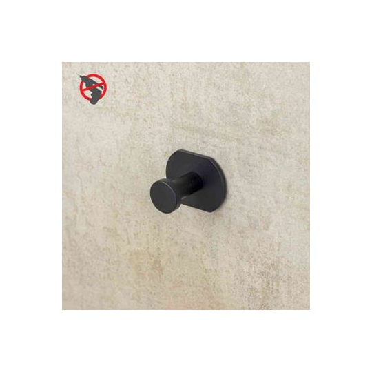 Design4Bath Profile Line Krok enkel, mattsvart, borrfri