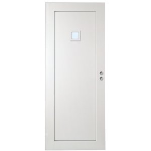 Skjutdörr Nyby - Massiv - 1-spegel - Kvadrat ett glas
