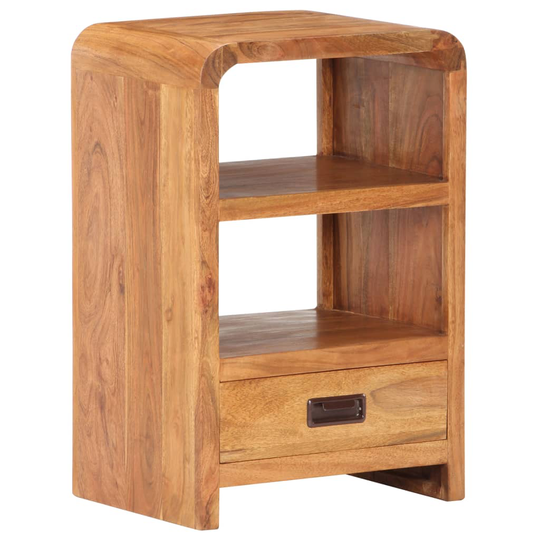 vidaXL Sängbord 40x30x60 cm massivt akaciaträ sheshamfinish