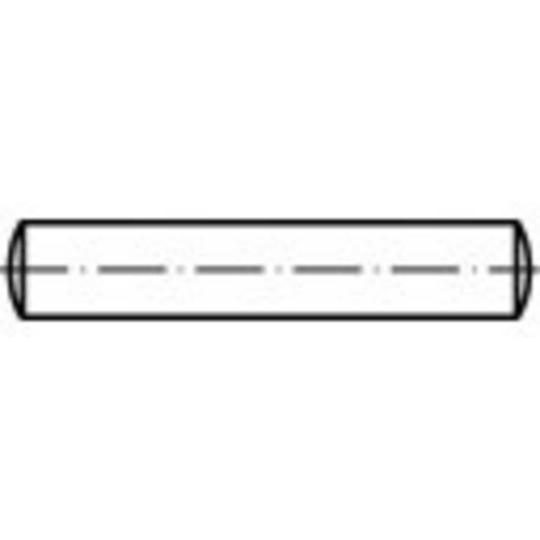 TOOLCRAFT TO-5393382 Cylinderstift 14 mm Stål 25 st