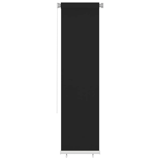 vidaXL Rullgardin utomhus 60x230 cm svart HDPE