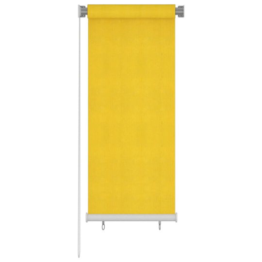 vidaXL Rullgardin utomhus 60x140 cm gul HDPE