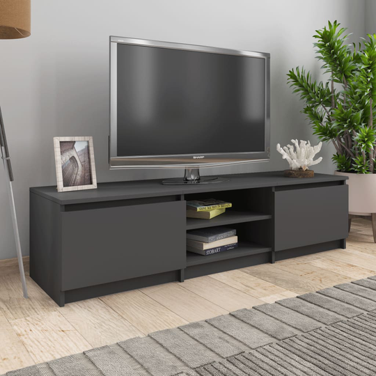 vidaXL Tv-bänk grå 140x40x35,5 cm konstruerat trä