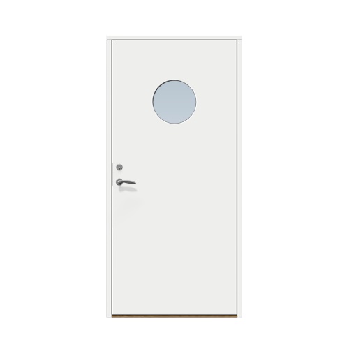 Enkeldörr till villa Solbacka 9 x 21, Högerhängd, Vit