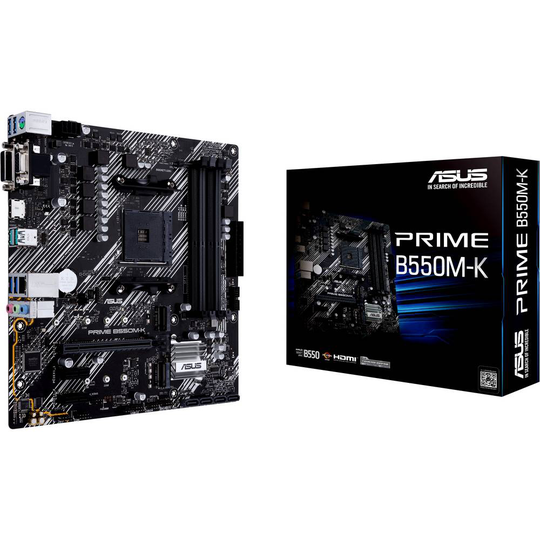 Asus PRIME B550M-K Moderkort Sockel AMD AM4 Formfaktor Micro-ATX Moderkort-chipset AMD® B550