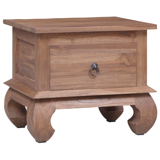 vidaXL Sängbord 45x35x40 cm massiv teak