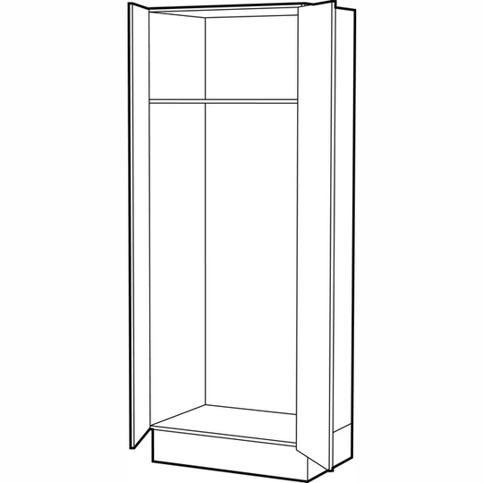 HÖGSKÅP K 7090 80CM STOMME EXKL LUCKA | Beijerbygg Byggmaterial